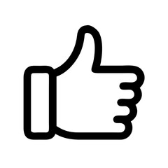 Obraz premium Thumb Up Gesture Vector Illustration Symbol of Approval, Like, and Positive Feedback Icon