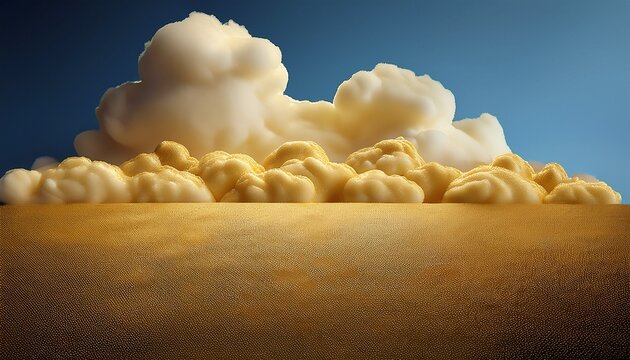 minimalistic gold clouds