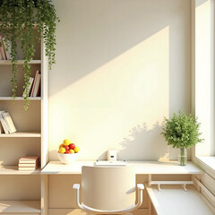 modern living room with window