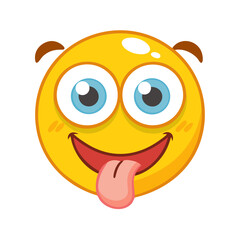 funny cartoon character emoji quirky vector