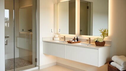 Modern Bathroom with Pure Minimalist Aesthetics