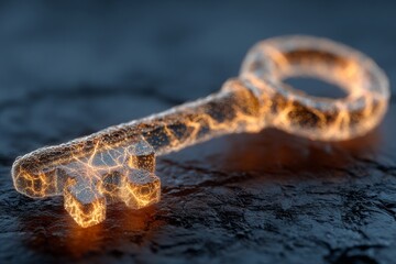 Abstract visualization of digital networks with central encryption. Data protection steps. Financial impact of cyber incidents on companies is diminishing. Dutch business safety.