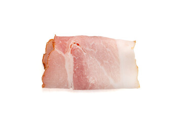 Baked Pork Slices Isolated, Roasted Sliced Loin, Tenderloin Ham Pieces, Boiled Meat Fillet Cuts