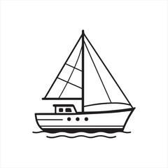 Cute kawaii vector illustration coloring page for kids