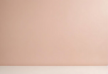 Minimal soft beige background with table surface