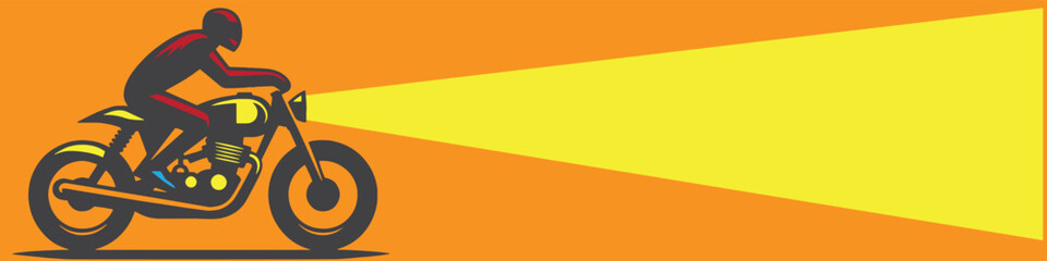 Motorcycle Silhouette vector logo icon