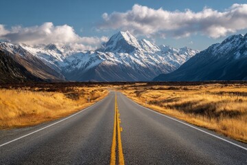 Naklejka premium road in the mountains