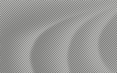 Half tone of many dots, computer generated abstract background, 3D rendering simple backdrop with optical illusion effect