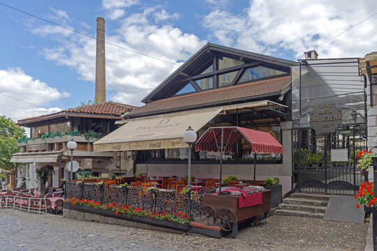 Restaurant Dva Jelena at Skadarlija Bohemian Quarters in Belgrade Serbia