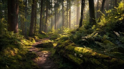 Naklejka premium forest in autumn