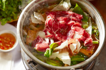 Vegetable and Meat Hot Pot