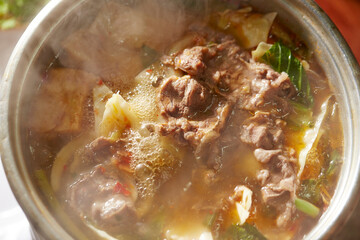 Vegetable and Meat Hot Pot