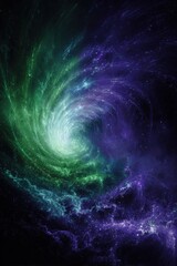 Abstract Spiral Galaxy In Deep Space