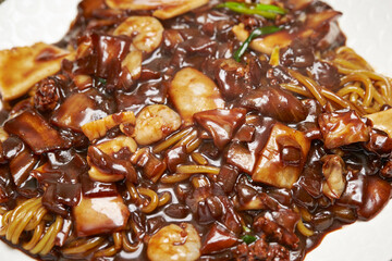 jajangmyeon, black bean sauce noodles