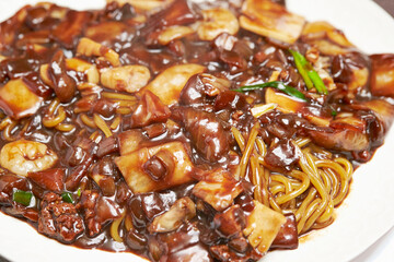 jajangmyeon, black bean sauce noodles