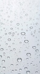 water drops on blue, Water drops texture overlay isolated on white or transparent background, png cutout