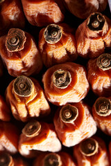 Dried persimmons in a box