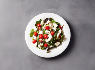 salad with feta cheese and olives