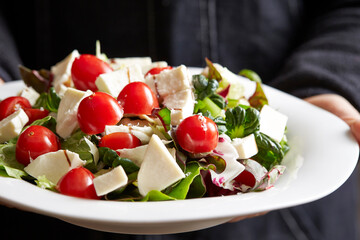 salad with feta cheese and olives