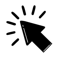 Black arrow vector icon 