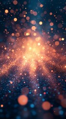 Obraz premium Abstract Festive Lights Background with Bokeh Effect