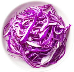 Fototapeta premium red cabbage on a white background