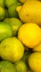 Lemons At Market vertical photo