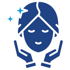 Facial Treatment glyph color icon
