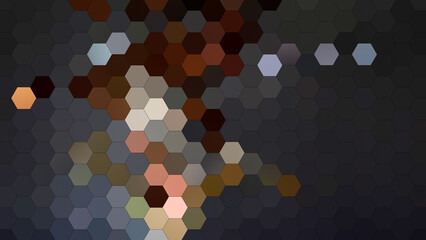 4K abstract geometric background with a hexagonal mosaic pattern.