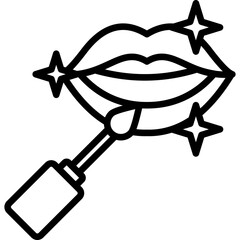 Lip Balm line icon