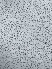 Krople na masce samochodu metaliczny kolor 