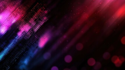 Abstract digital display backdrop with vibrant colors and light streaks