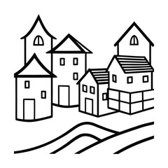 Colorful Houses Along the Ghats