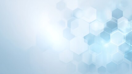 Obraz premium Light blue abstract hexagon background