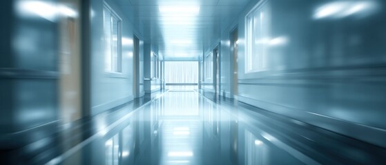 Fototapeta premium Empty hospital corridor