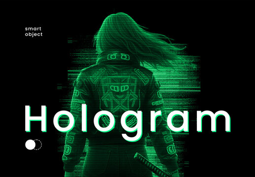 Hologram Matrix Photo Effect