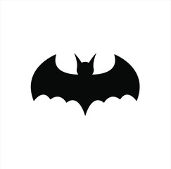 Bat Animal Silhouette &ndash; Flying Mammal Graphic on Transparent Background for Halloween and Nature Themes
