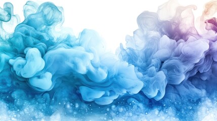 Obraz premium Abstract Colorful Smoke Swirls on White Background Vibrant Artistic Design