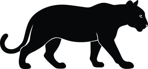 leopard prowling vector illustration for wild design