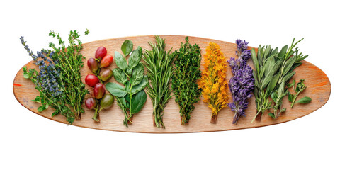 Colorful Herb Markers on Artist Palette Inspiration