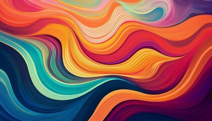 Obraz premium abstract wavy colorful background