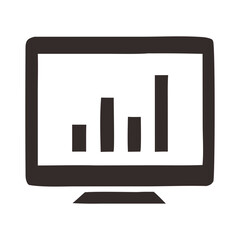 Statistics Graph Display Icon
