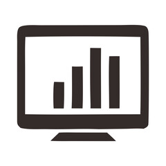 Statistics Graph Display Icon