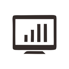 Statistics Graph Display Icon
