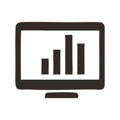 Statistics Graph Display Icon
