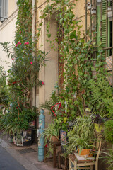 Le quartier du panier dans les rues de la ville de Marseille en France