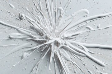 Abstract White Paint Explosion Design