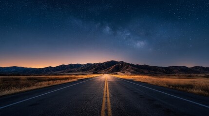 Naklejka premium road to the sky