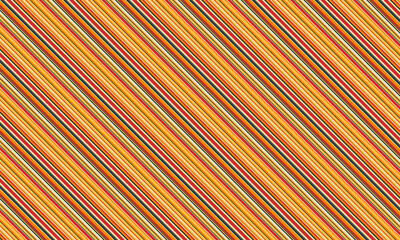 Obraz premium Colorful Thin and Thick Stripes Seamless Pattern