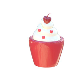 3d cute cupcake 